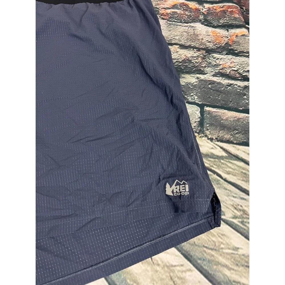 REI Co-op Mens Blue‎ Athletic Running Shorts Size 3XL With Inner liner Pockets